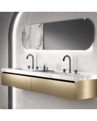 Mélangeur lavabo 3 trous vidage clic-clac Minoé Horus Mélangeur lavabo 3 trous vidage clic-clac Minoé Horus