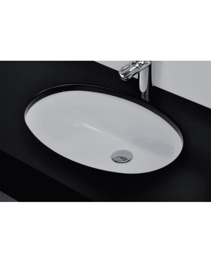 Lavabo sous plan arrondi Bleu Provence