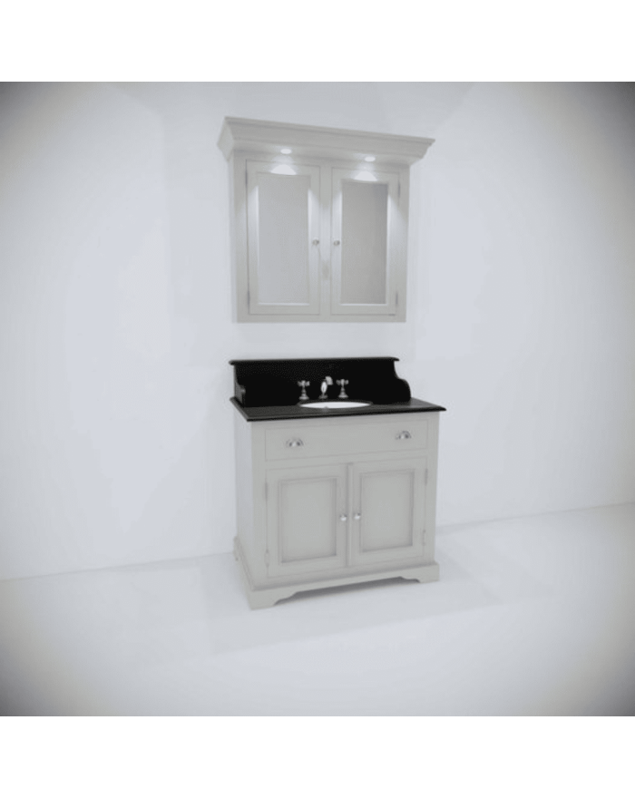 Meuble lavabo 1 vasque et miroir Kent Aqua Prestige