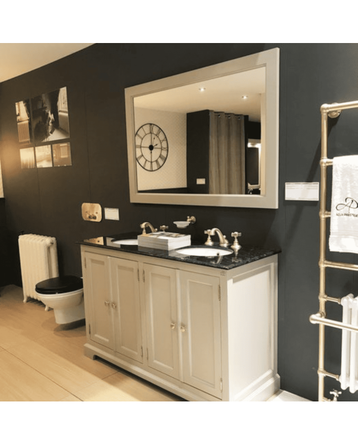 Meuble lavabo 2 vasques et miroir Bristol Aqua Prestige