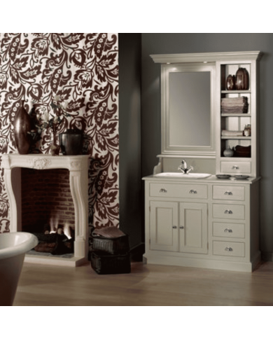 Meuble lavabo 1 vasque et miroir Kensington Aqua Prestige