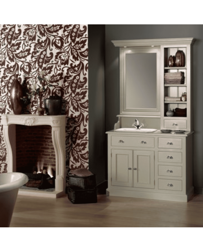 Meuble lavabo 1 vasque et miroir Kensington Aqua Prestige