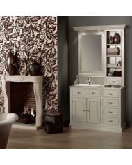Meuble lavabo 1 vasque et miroir Kensington Aqua Prestige