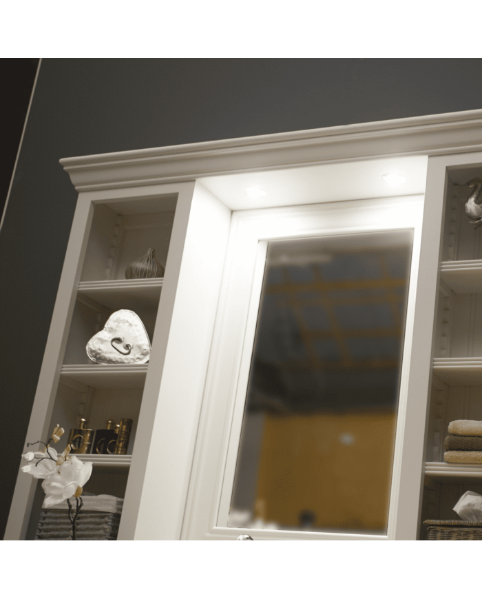 Meuble lavabo 1 vasque et miroir Chelsea Aqua Prestige