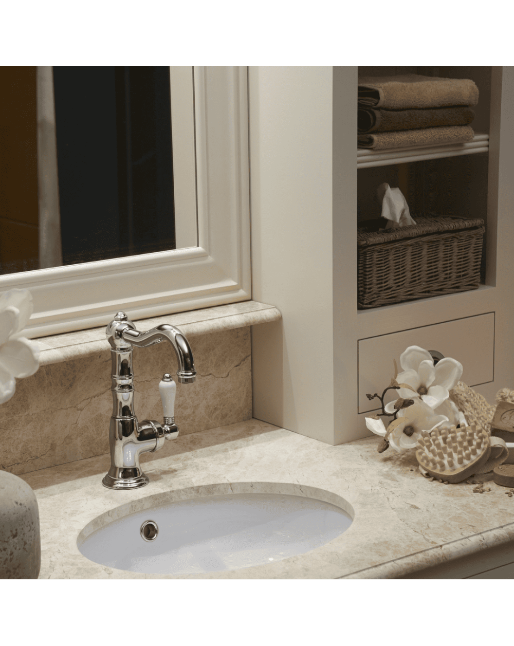 Meuble lavabo 1 vasque et miroir Chelsea Aqua Prestige