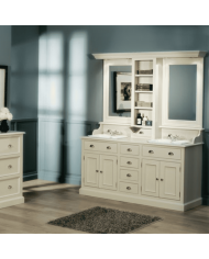 Meuble lavabo 2 vasques et miroir Milton Aqua Prestige