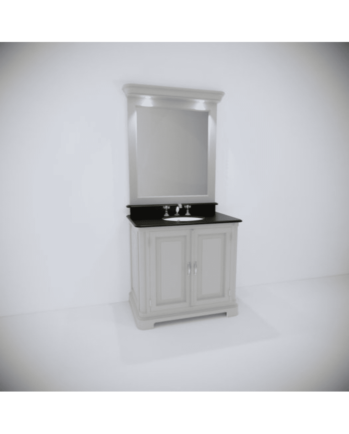 Meuble lavabo 1 vasque et miroir Regent 96 Aqua Prestige