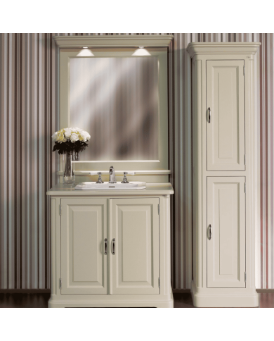 Meuble lavabo 1 vasque et miroir Regent 96 Aqua Prestige
