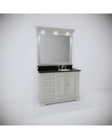 Meuble lavabo 1 vasque et miroir Regent 118 Aqua Prestige