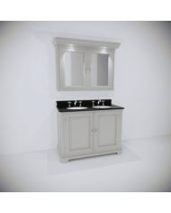 Meuble lavabo 2 vasques et miroir Regent 121 Aqua Prestige