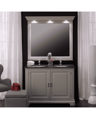 Meuble lavabo 2 vasques et miroir Regent 121 Aqua Prestige