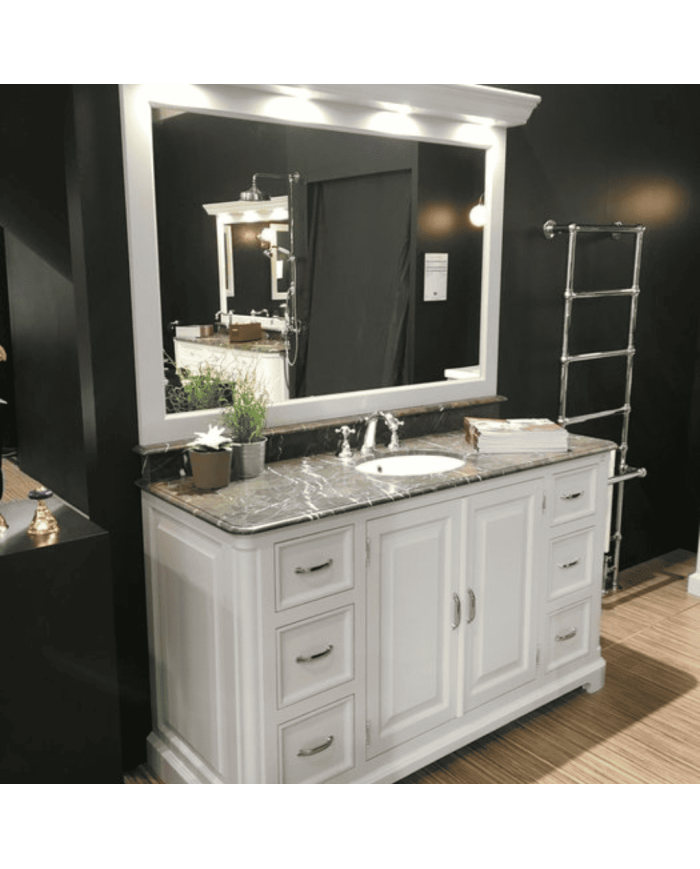 Meuble lavabo 1 vasque et miroir Regent 155 Aqua Prestige