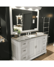 Meuble lavabo 1 vasque et miroir Regent 155 Aqua Prestige