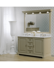 Meuble lavabo 2 vasques et miroir Regent 155 Aqua Prestige
