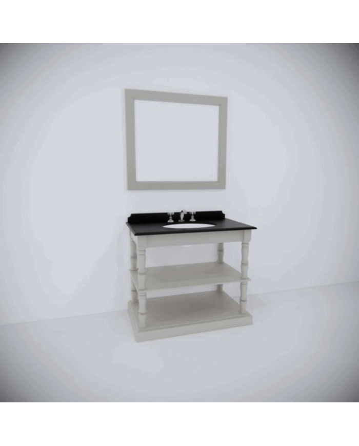 Meuble 1 vasque et miroir Orléans Aqua Prestige