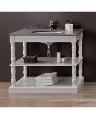 Meuble lavabo 1 vasque et miroir Orléans Aqua Prestige