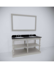 Meuble 2 vasques et miroir Orléans Aqua Prestige