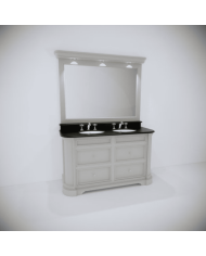 Meuble 2 vasques et miroir Elysée 148 Aqua Prestige