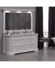 Meuble 2 vasques et miroir Elysée 148 Aqua Prestige