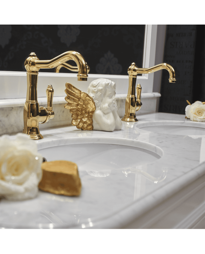 Meuble 2 vasques et miroir Elysée 148 Aqua Prestige