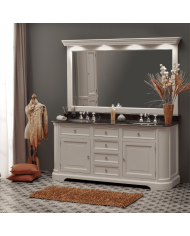 Meuble 2 vasques et miroir Elysée 185 Aqua Prestige