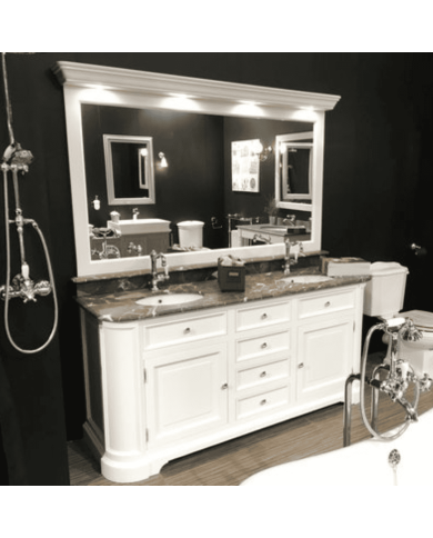 Meuble 2 vasques et miroir Elysée 185 Aqua Prestige