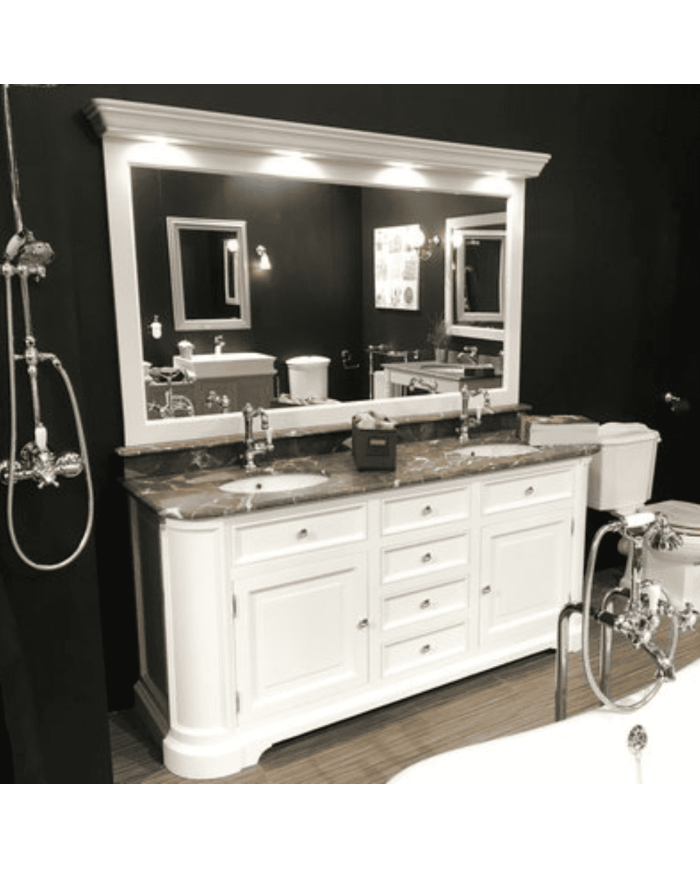 Meuble 2 vasques et miroir Elysée 185 Aqua Prestige