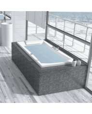 Baignoire balnéo 180x80 - Concerto - Kinedo