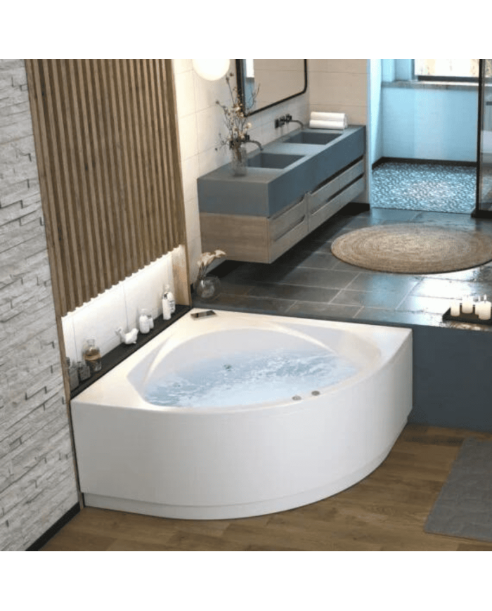 Baignoire balnéo d'angle 140x140 - Otea - Kinedo