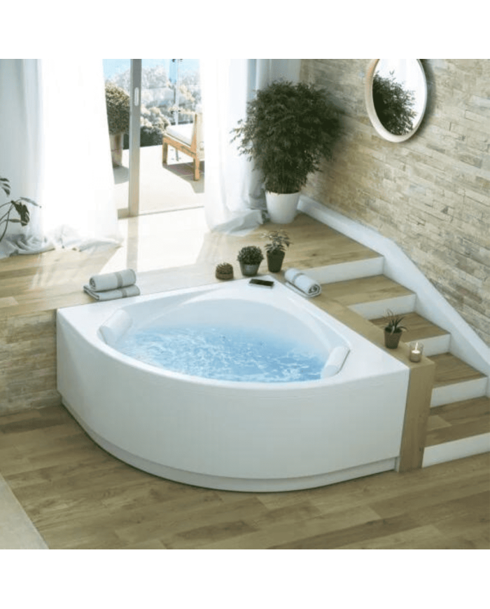 Baignoire balnéo d'angle 140x140 - Otea - Kinedo