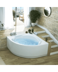 Baignoire balnéo d'angle 140x140 - Otea - Kinedo
