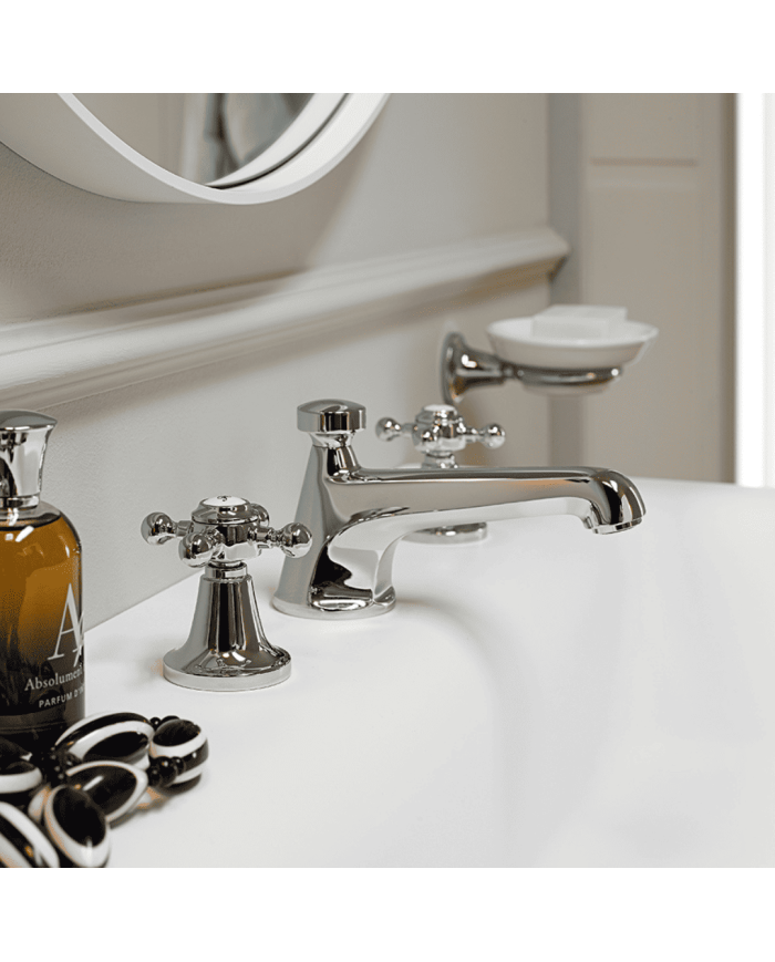 Mélangeur lavabo en croix + aérateur - Agora - Zucchetti