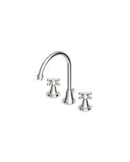 Mélangeur lavabo en croix bec fixe - Agora - Zucchetti