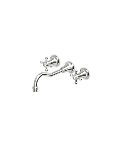 Mélangeur lavabo mural en croix + aérateur - Agora - Zucchetti