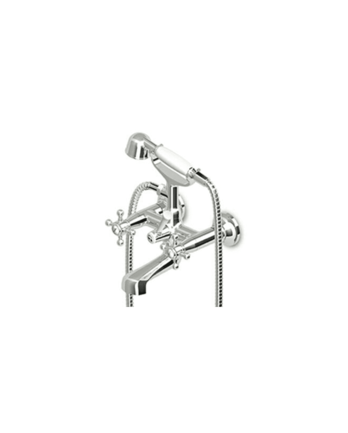 Mélangeur bain-douche mural en croix + aérateur - Agora - Zucchetti