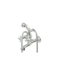 Mélangeur bain-douche mural en croix + aérateur - Agora - Zucchetti