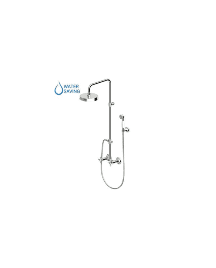 Colonne douche + mélangeur croix - Agora - Zucchetti