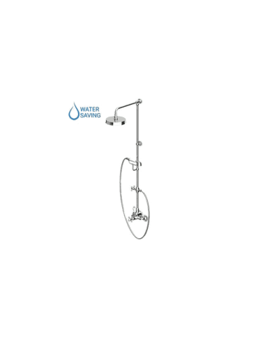 Colonne douche + thermostatique croix - Agora - Zucchetti