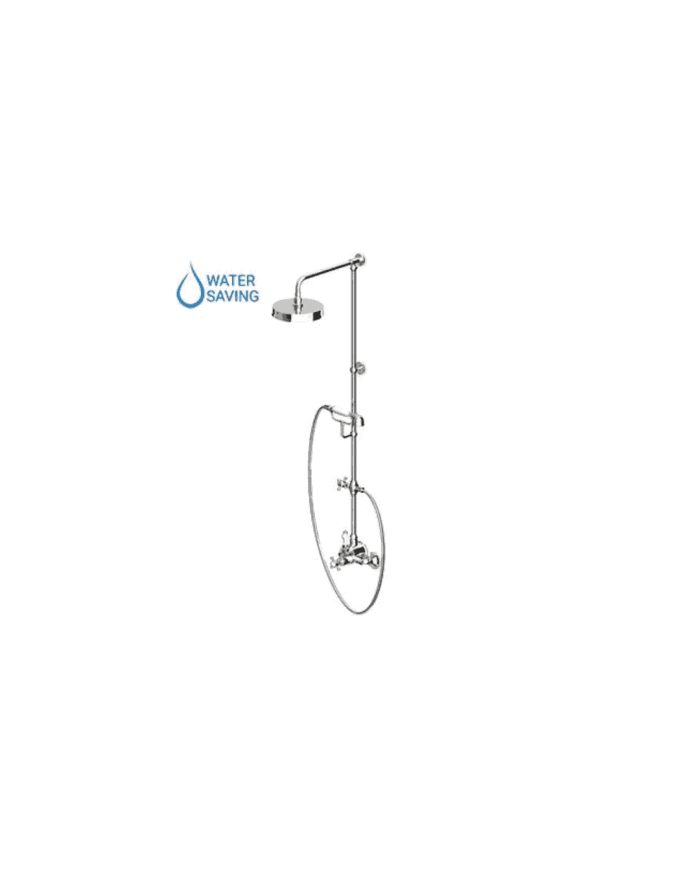 Colonne douche + thermostatique croix - Agora - Zucchetti