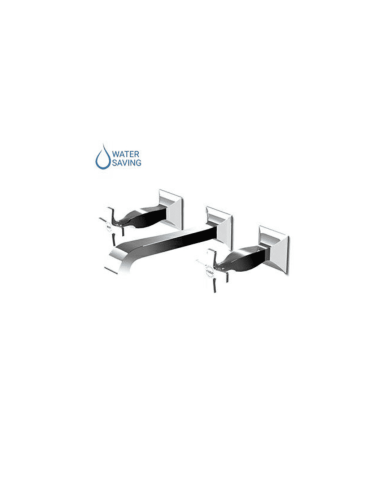 Mélangeur lavabo mural croix + aérateur - Bellagio - Zucchetti