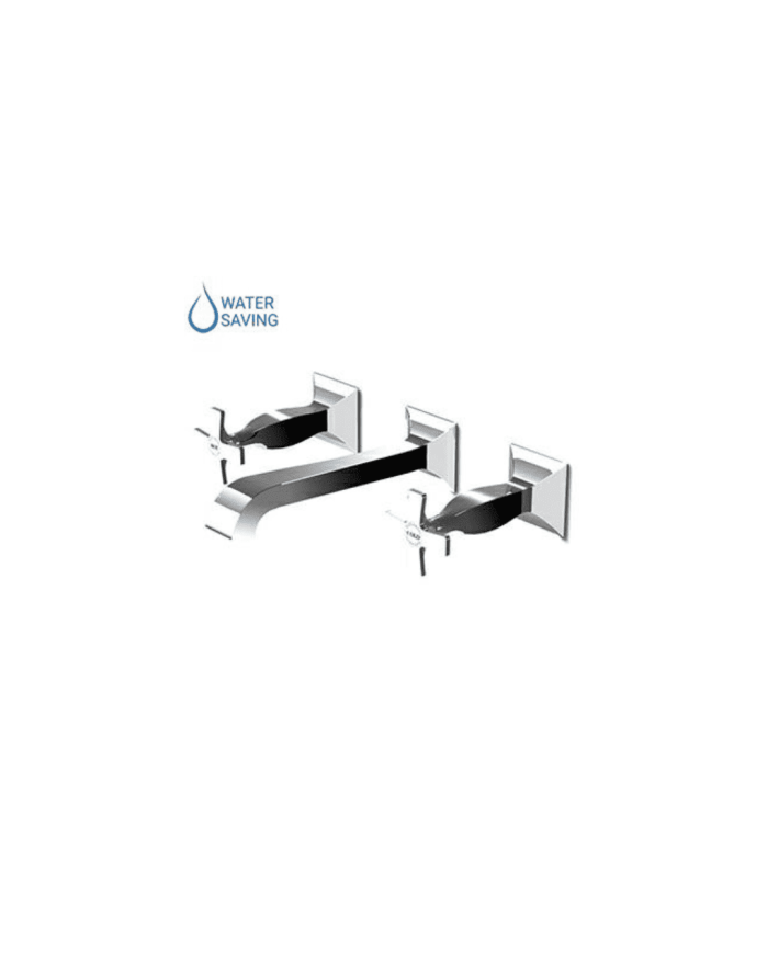 Mélangeur lavabo mural croix + aérateur - Bellagio - Zucchetti