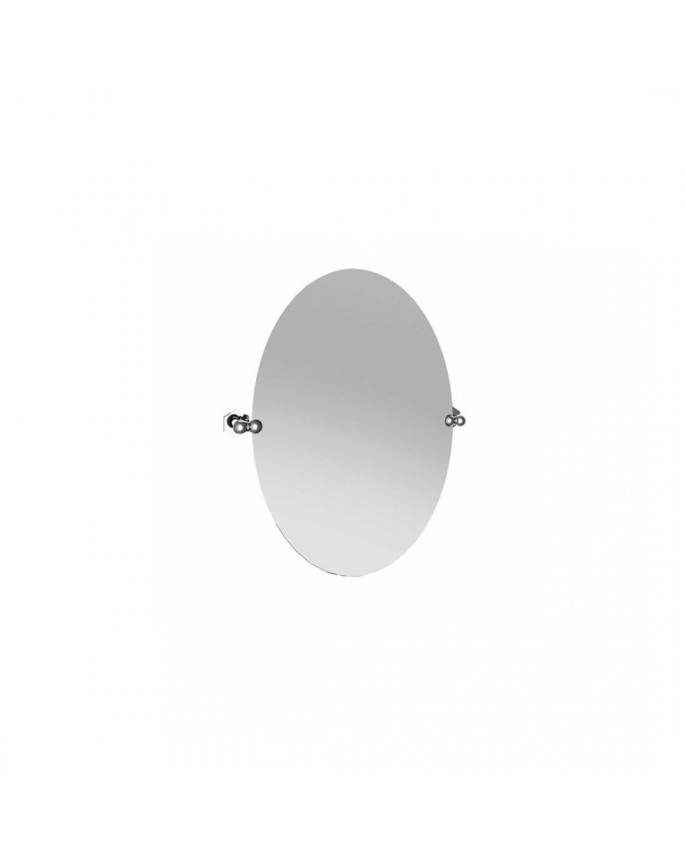Miroir oval avec support - Art déco accessoires Margot