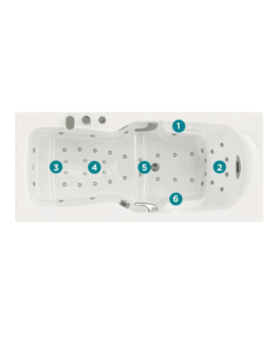 Baignoire balnéo - Kineplus - Kinedo