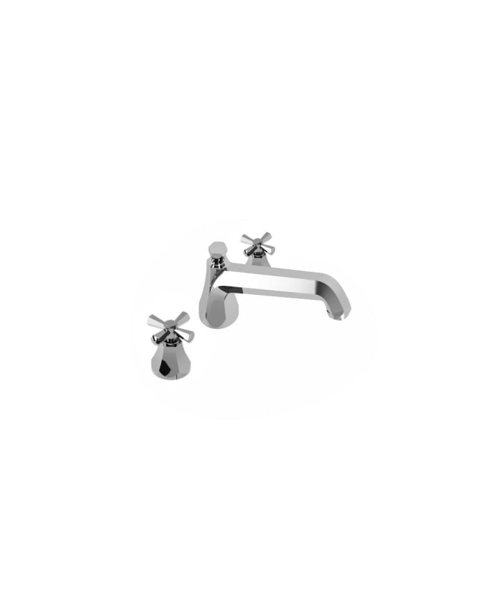 Mitigeur bain/douche sur plan 3 trous, grand bec - Orsay Margot