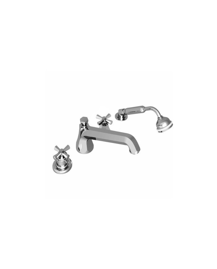 Thermostatique Bain/Douche sur plan 4 trous, Grand bec - Orsay Margot