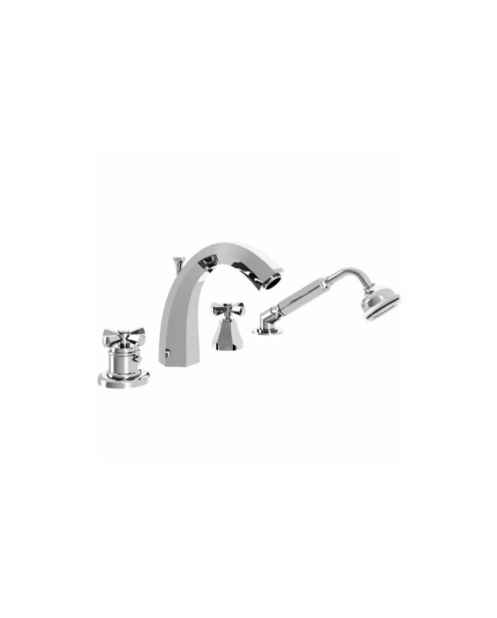 Thermostatique Bain/Douche sur plan 4 trous, bec haut - Orsay Margot