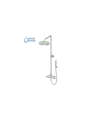 Colonne de douche avec thermostatique mural - Pan - Zucchetti