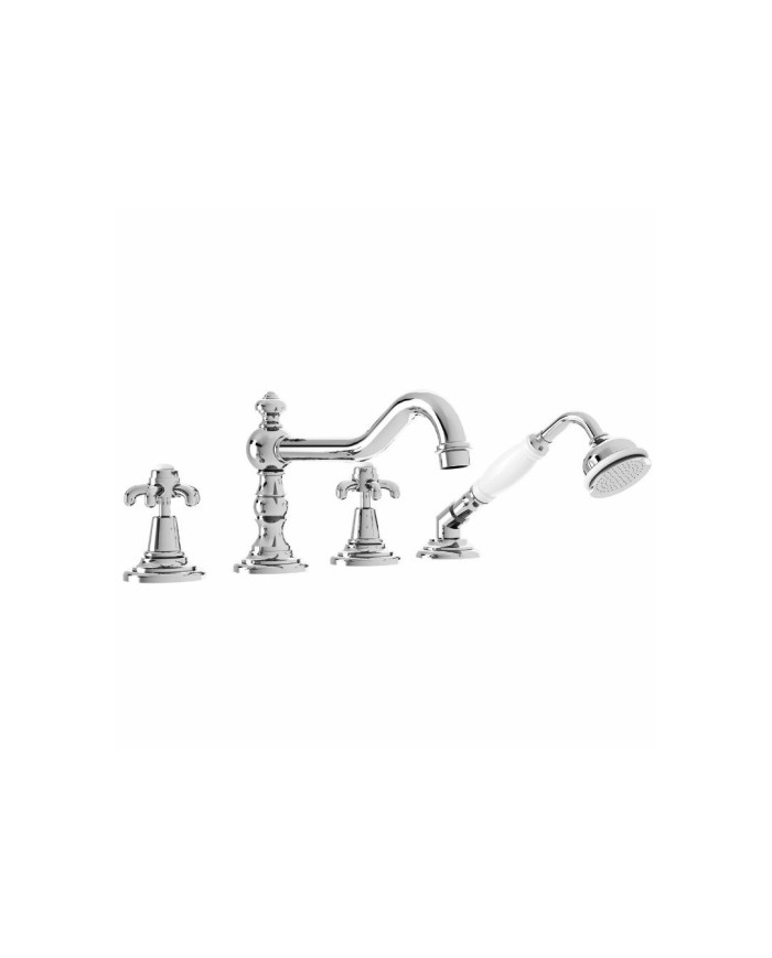 Mélangeur bain-douche 4 trous Grand bec - Serie 1900 Margot