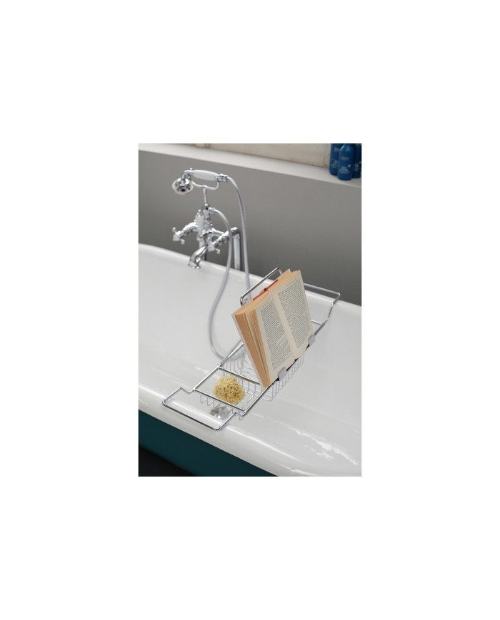 Accessoires de bain pour baignoires en fonte et baignoires en cuivre Porte savon/porte livre de baignoire