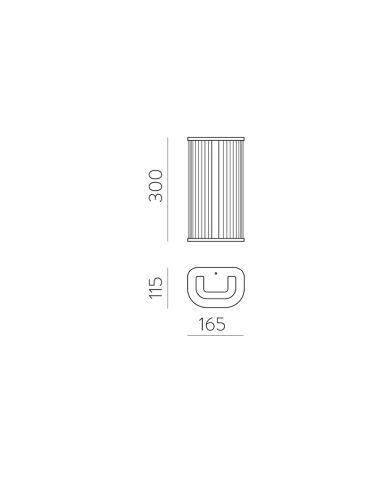 Applique murale Diva ACB | Luminaire rétro étanche